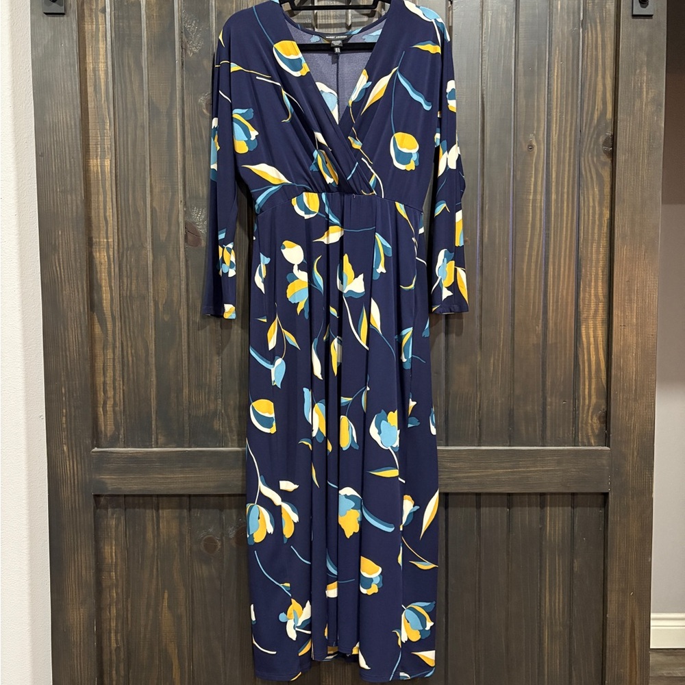 Elegant Floral Wrap Dress